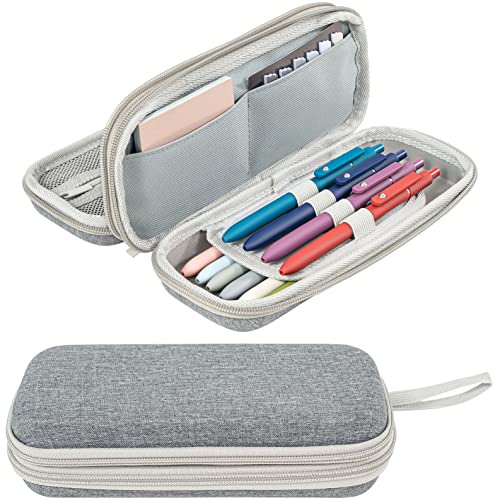 2 Layer Large EVA Zipper Pencil Box grey