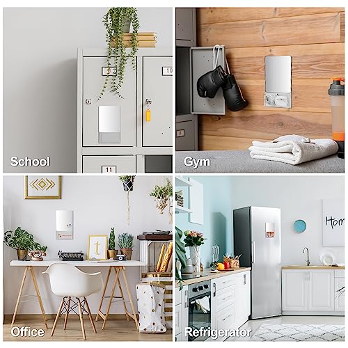 Small Real Glass Magnetic Locker Mirror