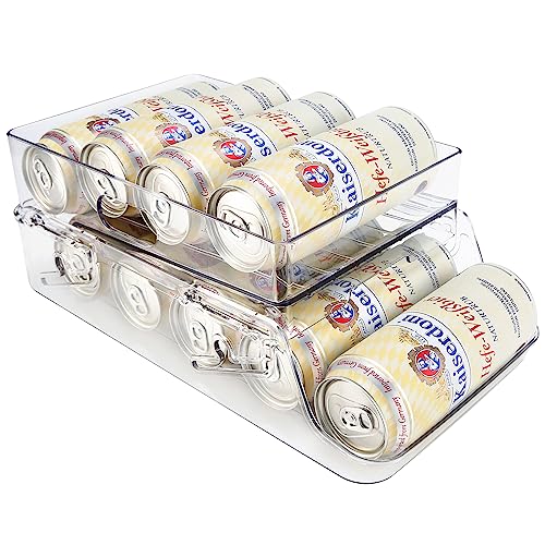 (1 Pack / 2 Pack) Large Foldable Soda Can Organizer for 500ml (17oz) / 473ml (16oz) Cans | Puricon