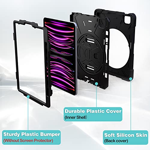 iPad Pro 12.9" 3rd / 4th/ 5th/ 6th Gen Rugged Heavy Duty Case