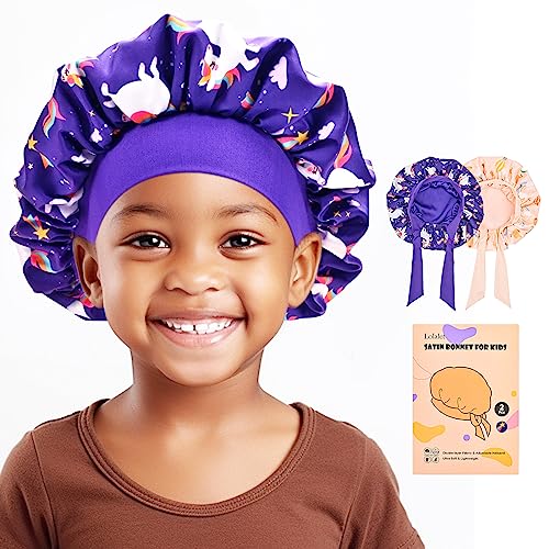 (2 Pcs) Satin Bonnet for Kids | Lolalet