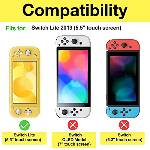 Nintendo Switch Lite 2019 Case with 2 Pack HD Clear Screen