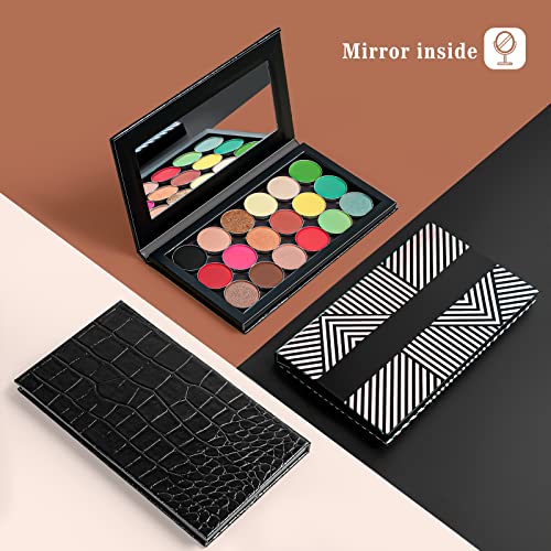 (2 Pack) Empty Magnetic Makeup Palette with Mirrow | Lolalet