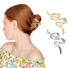 (2 Pcs) Large Gold+Silver Metal Hair Claw Clips | Lolalet