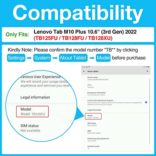 Lenovo Tab M10 Plus Heavy Duty Rugged Case Compatibility