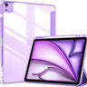 ProCase Hybrid Case for iPad Air 13" Case M3/M2 with Pencil Holder Purple