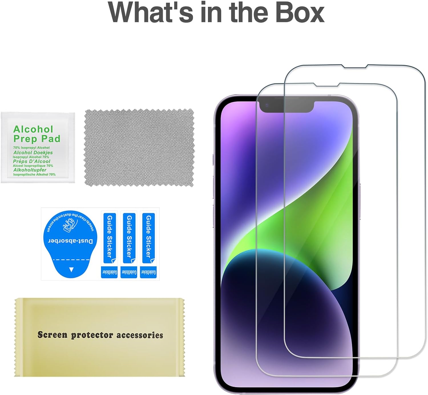 ProCase Screen Protector for iPhone 14 / iPhone 13 / iPhone 13 Pro