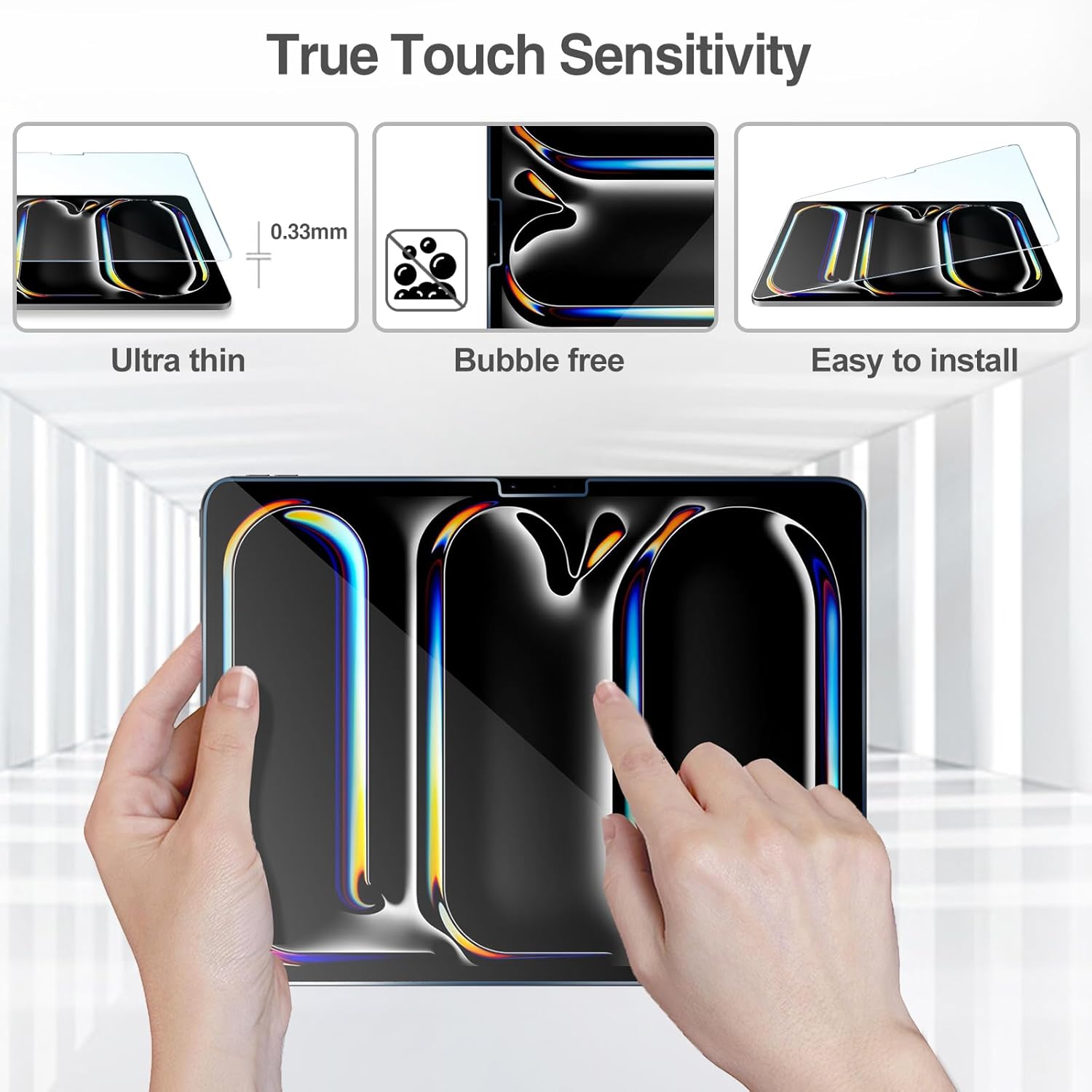 ProCase Screen Protector for iPad Pro 13 inch 2024 (M4) with Camera Lens Protector