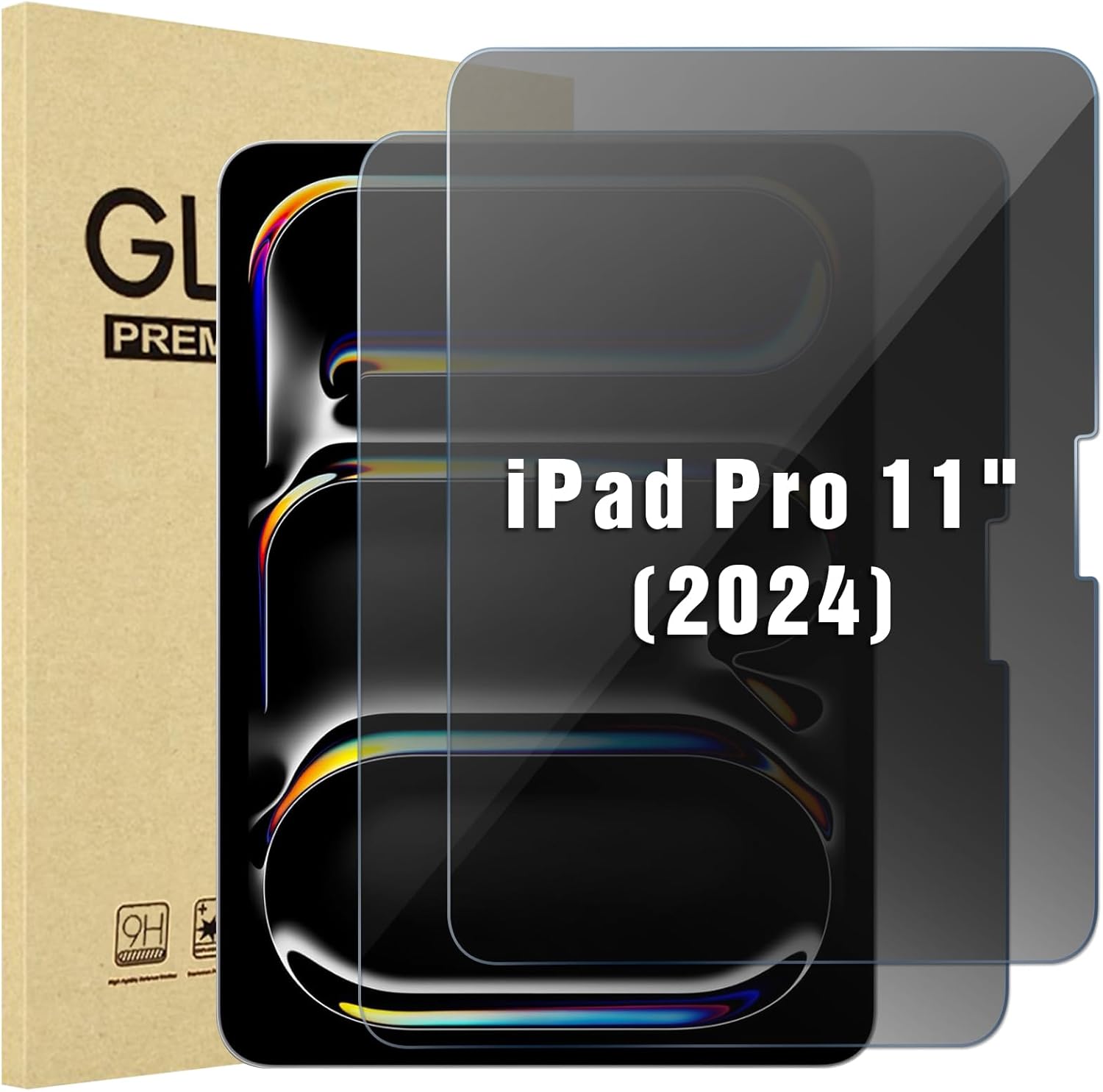 ProCase Tempered Glass Privacy Screen for iPad Pro 11"M4 5th Gen 2024