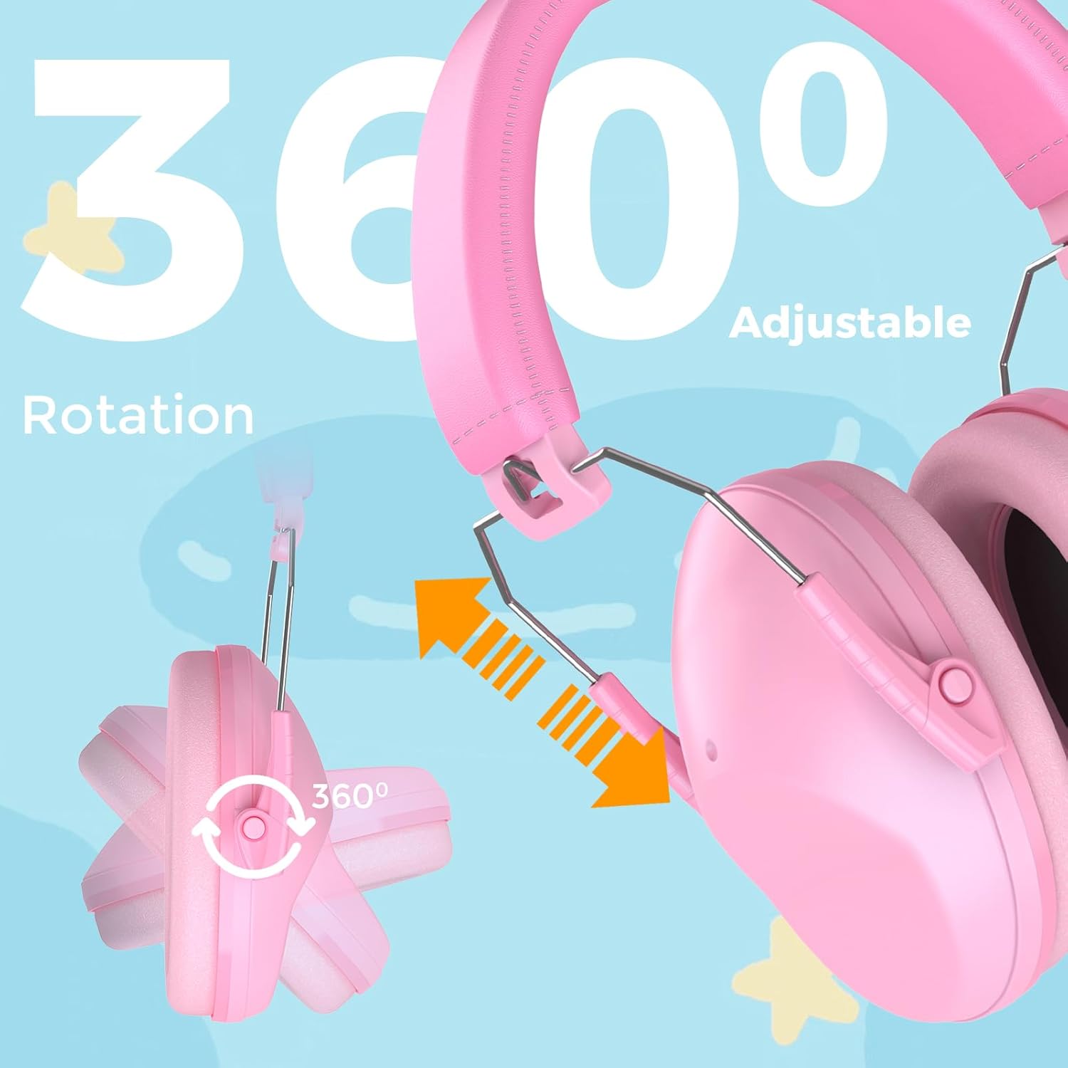 ProCase Kids Noise Cancelling Headphones Pink