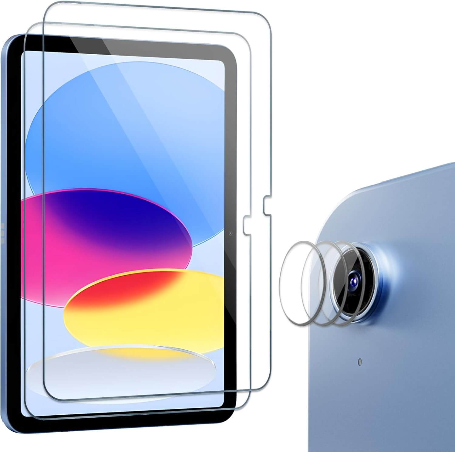 ProCase Tempered Screen Protector for iPad 11th/10th Gen with Camera Lens Protector