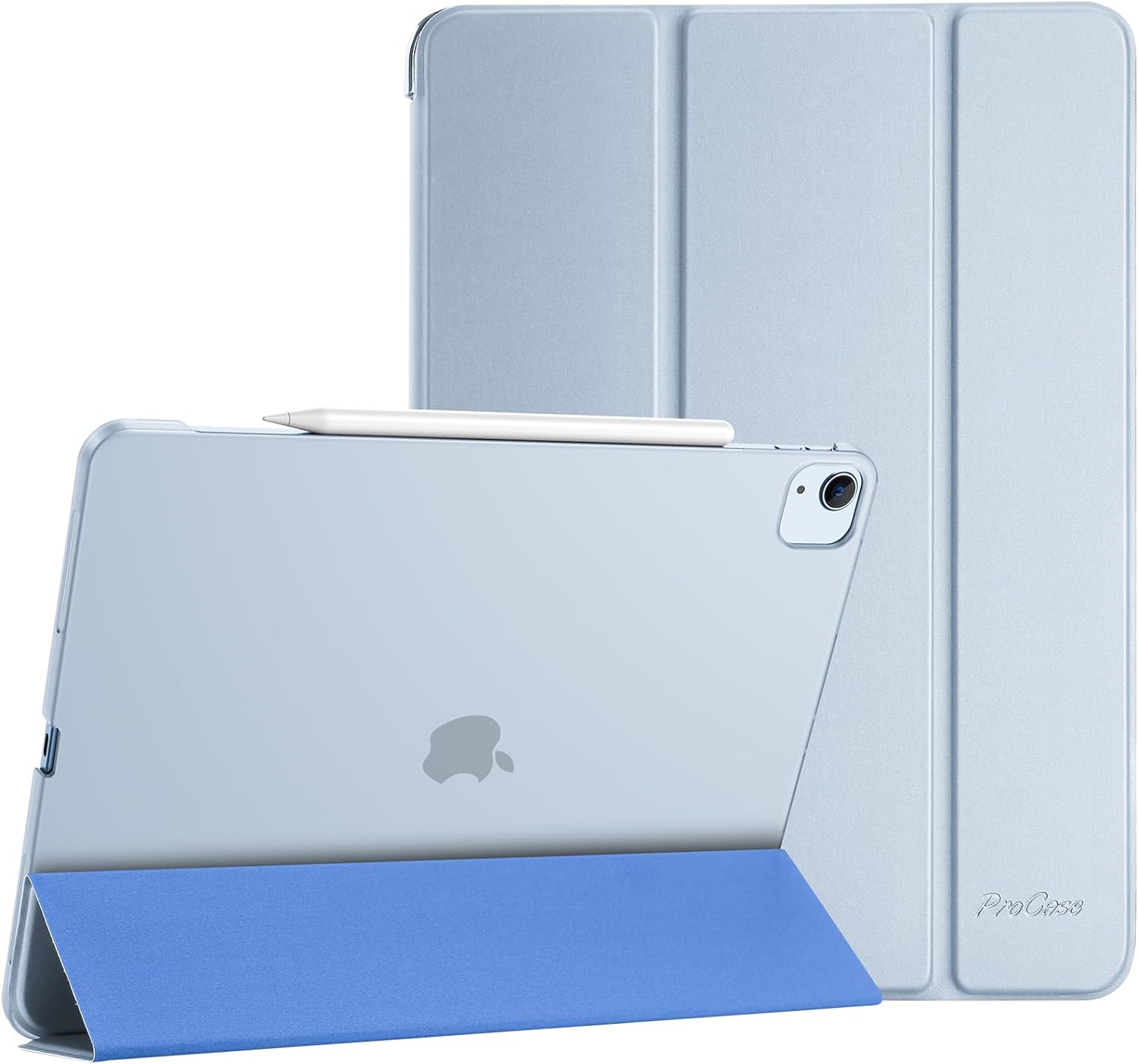 iPad Pro 12.9 inch (5th 4th 3rd Gen) 2021 2020 2018 Case with Pencil Holder, DMaos Vintage Book Premium Graded Leather Stand Folio Smart Cover - Blue iPad Pro 12.9 inch (5th 4th 3rd Gen) 2021 2020 2018 Case with Pencil Holder, DMaos Vintage Book Premium Graded Leather Stand Folio Smart Cover - Blue