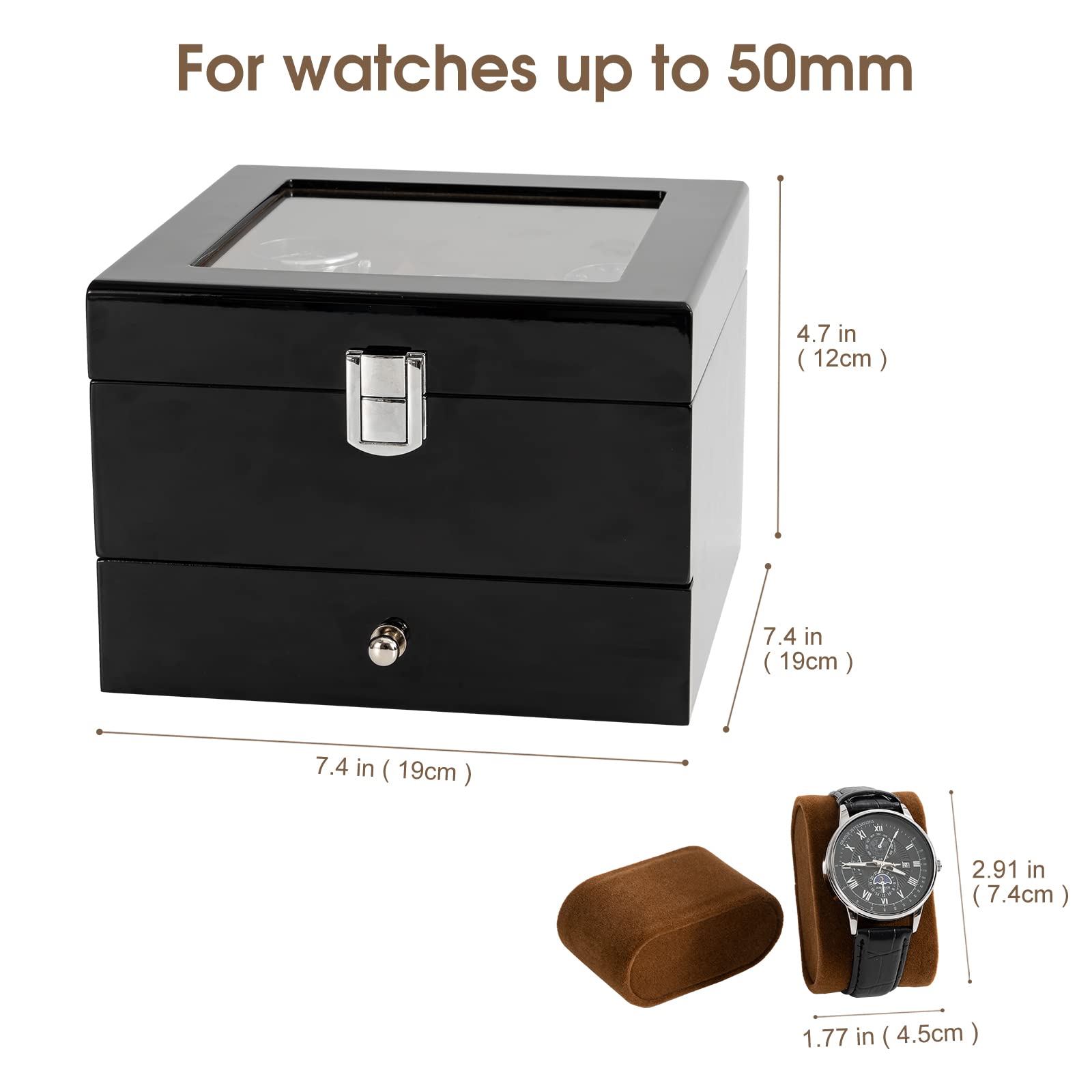 Wooden watch discount box for men