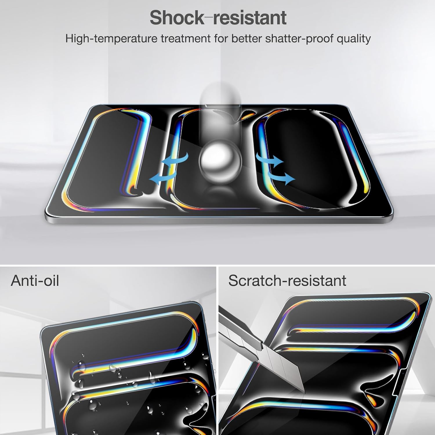 ProCase Screen Protector for iPad Pro 13 inch 2024 (M4) with Camera Lens Protector