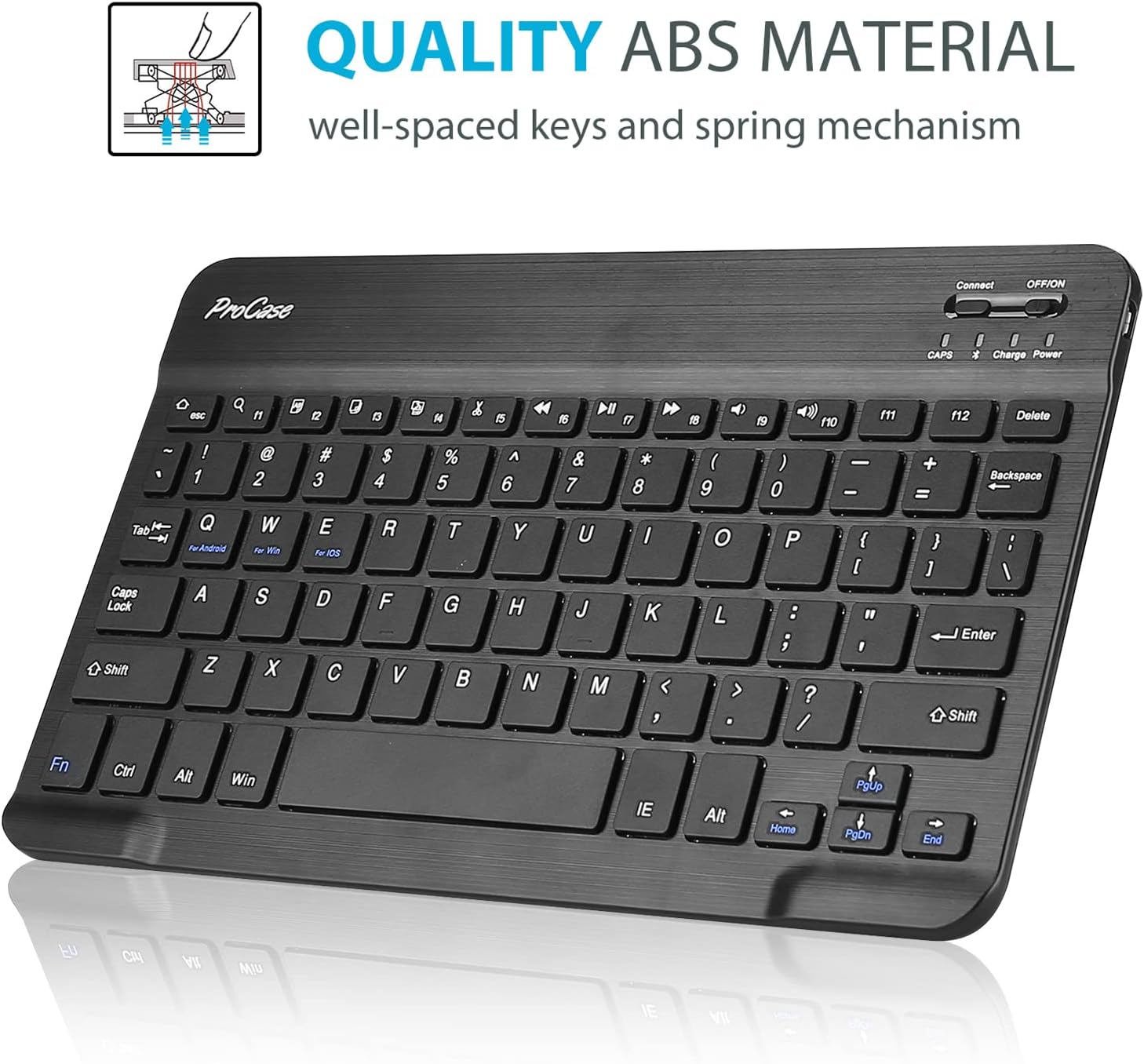 ProCase Keyboard Case for iPad 11th/10th Gen Black