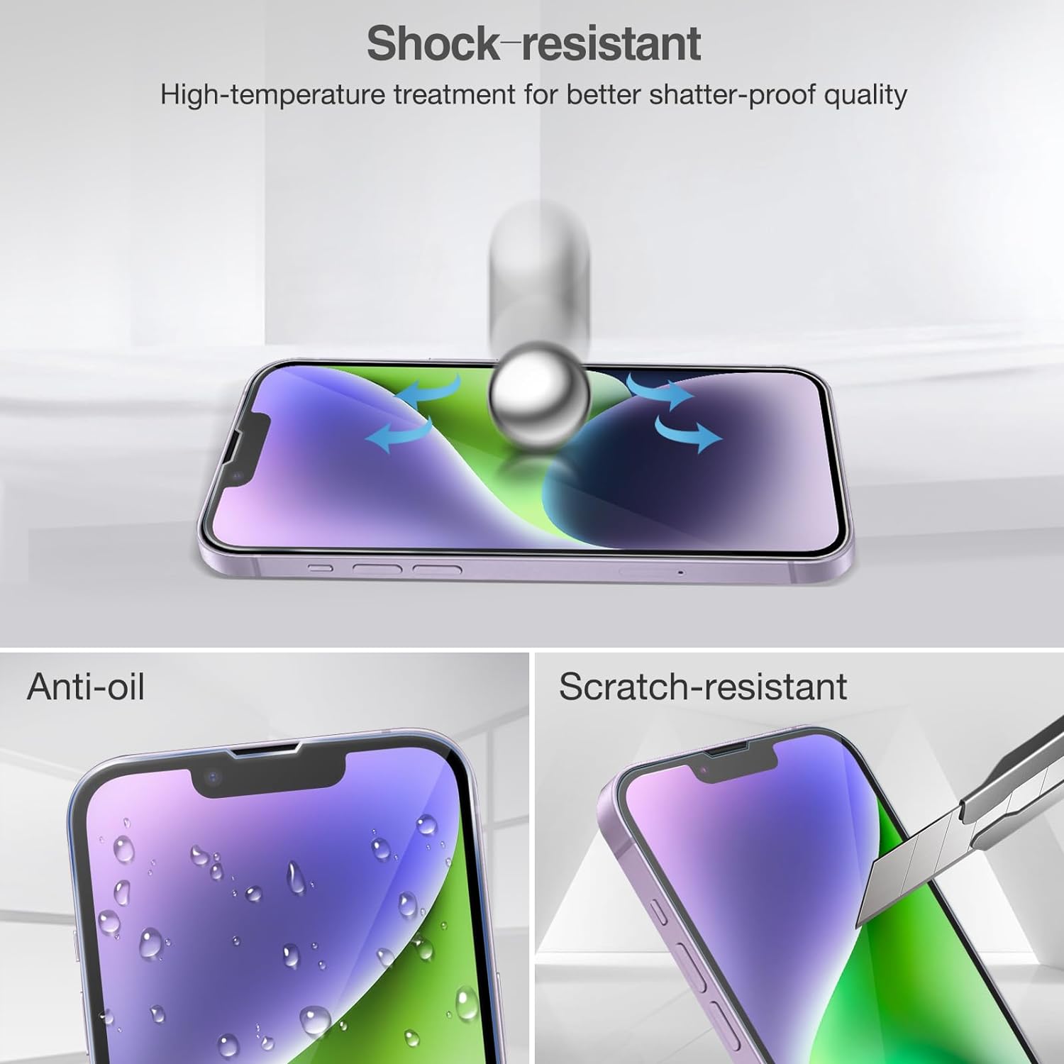 ProCase Screen Protector for iPhone 14 / iPhone 13 / iPhone 13 Pro