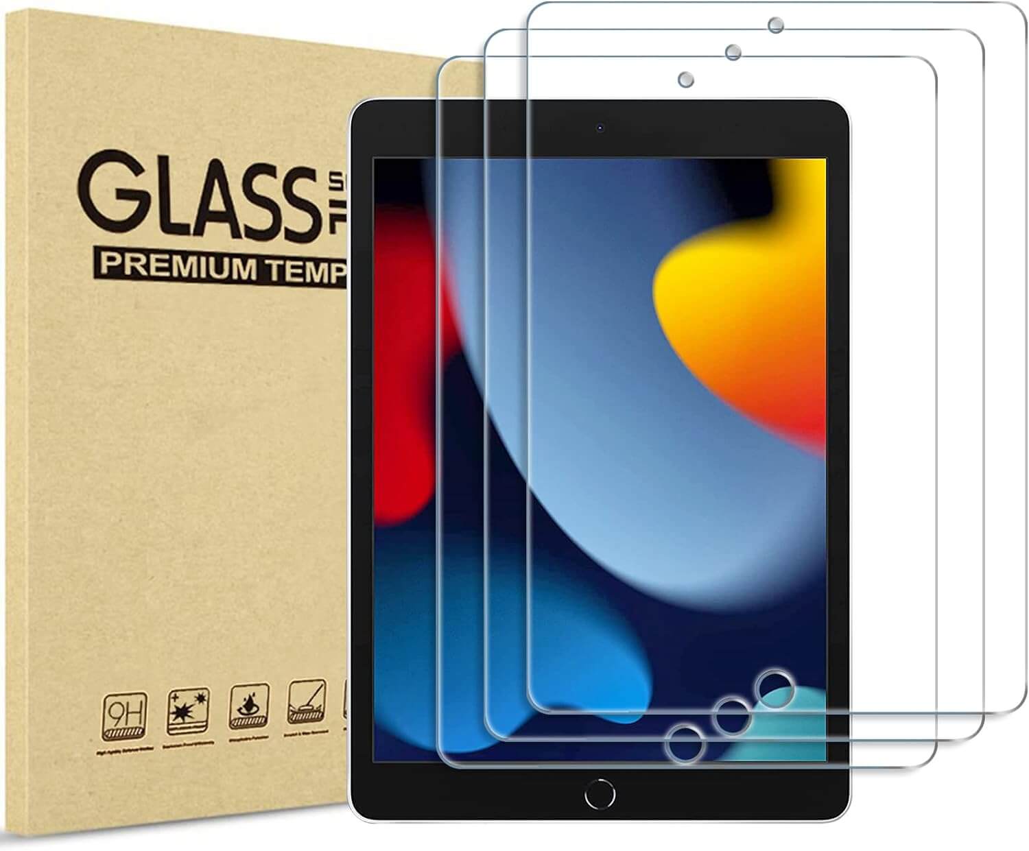 iPad 10.2" 7th/8th/9th Gen Tempered Glass Screen Protector