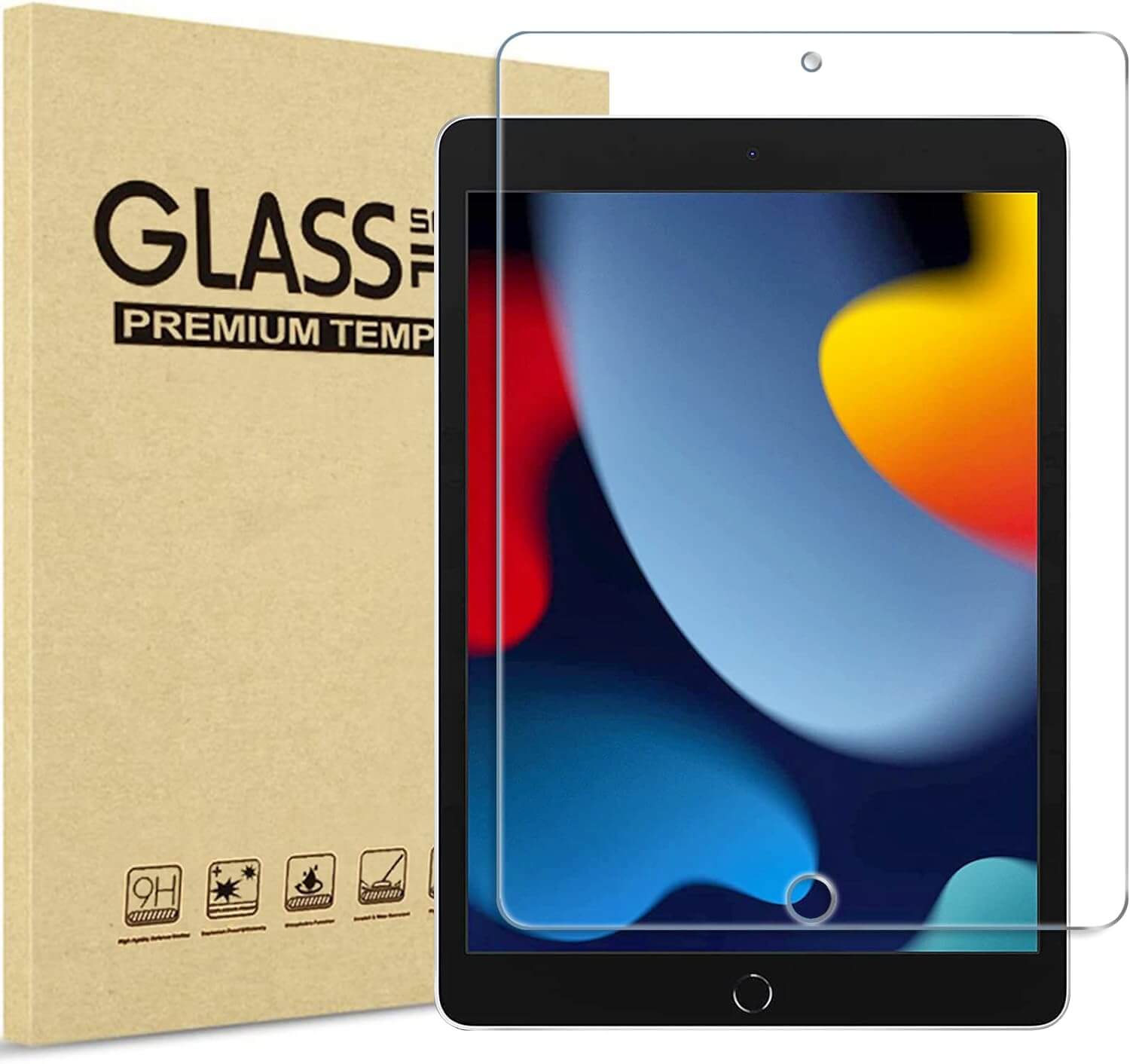 iPad 10.2" 7th/8th/9th Gen Tempered Glass Screen Protector