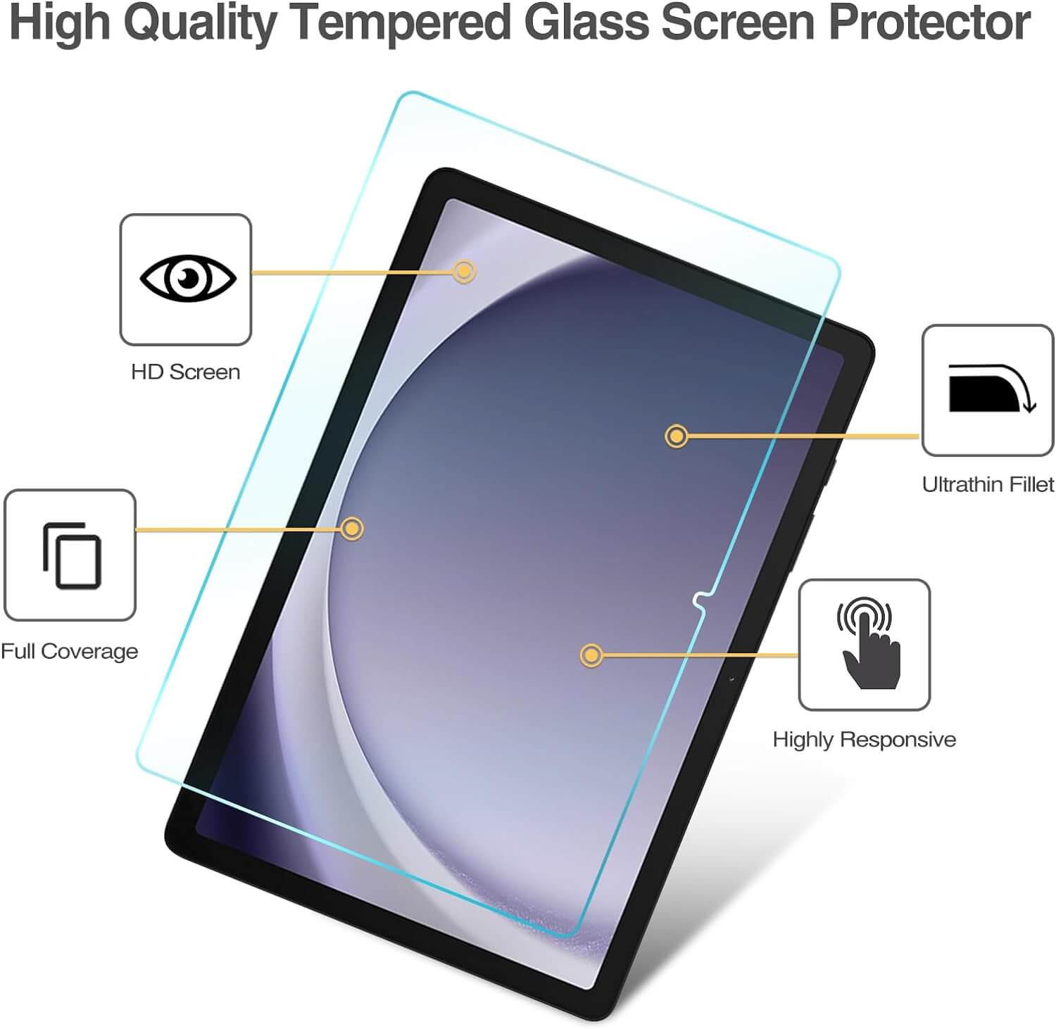 Galaxy Tab A9 Plus 11" 2023 Tempered Glass Screen Protector