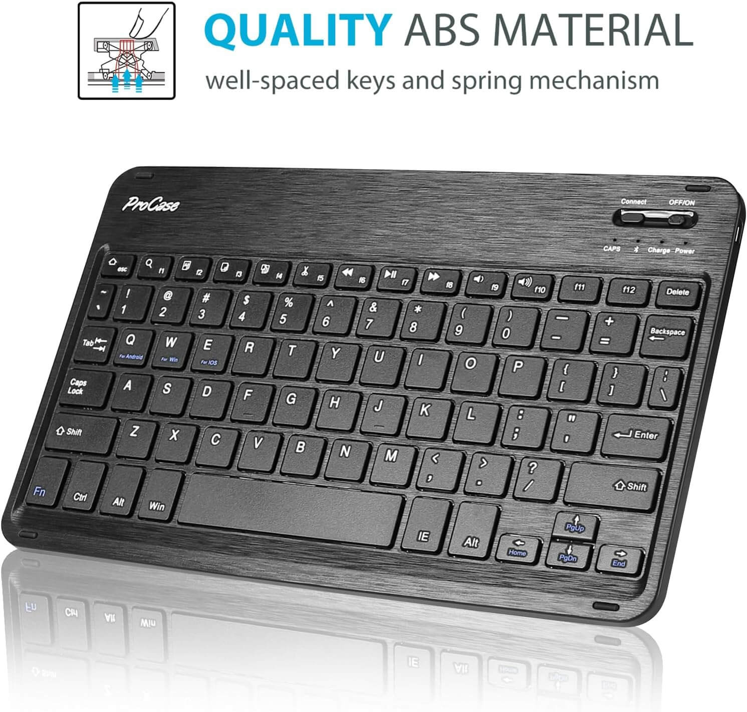 Galaxy Tab A9 Plus 11 Inch 2023 PU Leather Keyboard Case