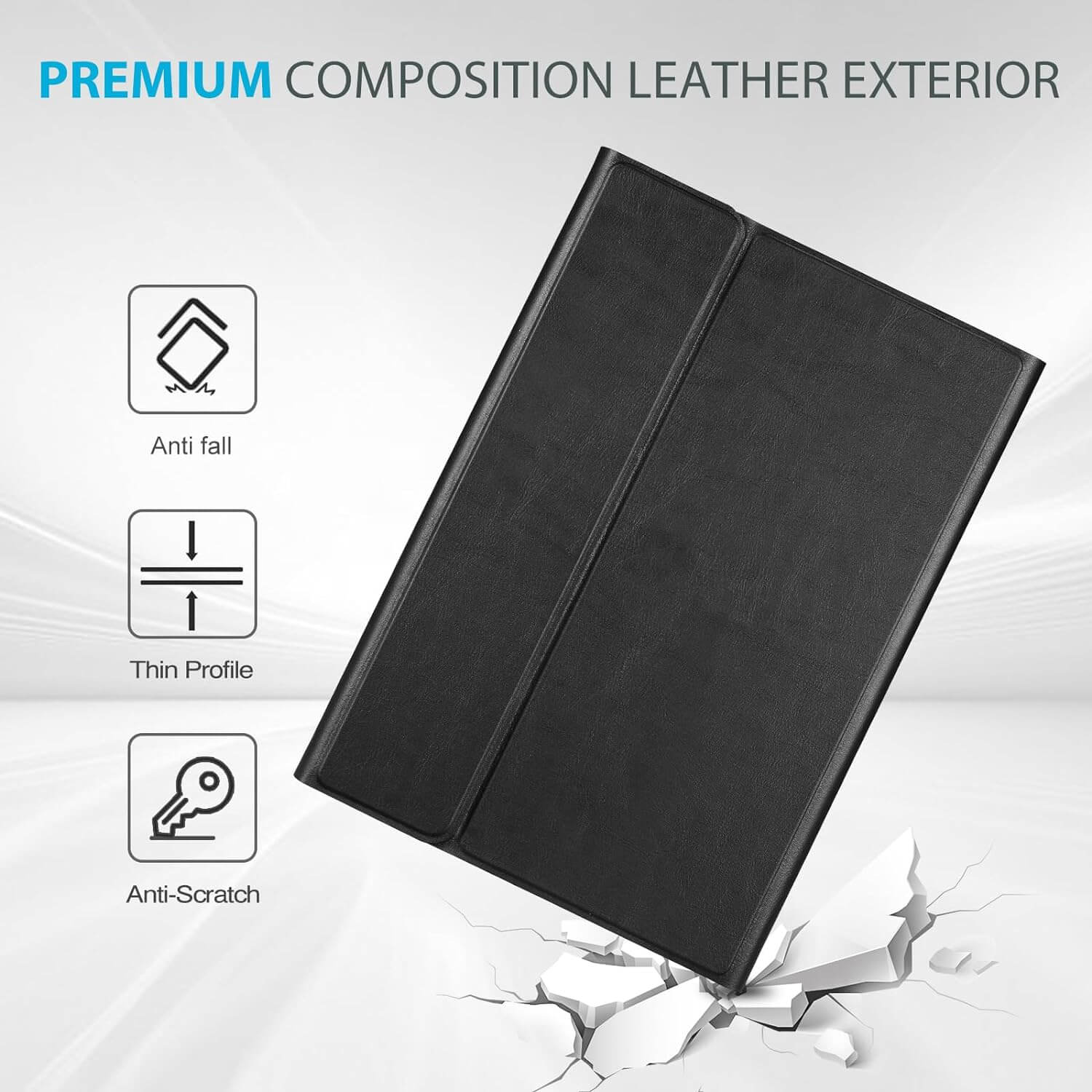 Galaxy Tab A9 Plus 11 Inch 2023 PU Leather Keyboard Case
