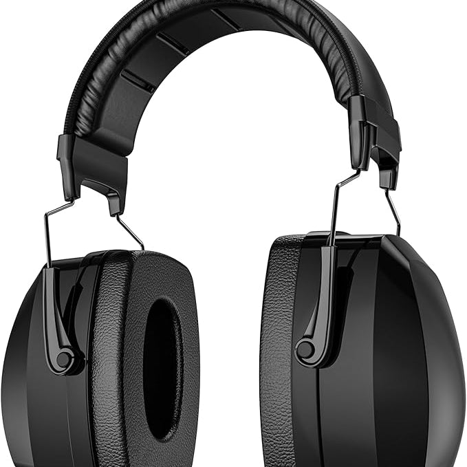 ProCase Extra Large SNR 37dB Noise Cancelling Headphones Black