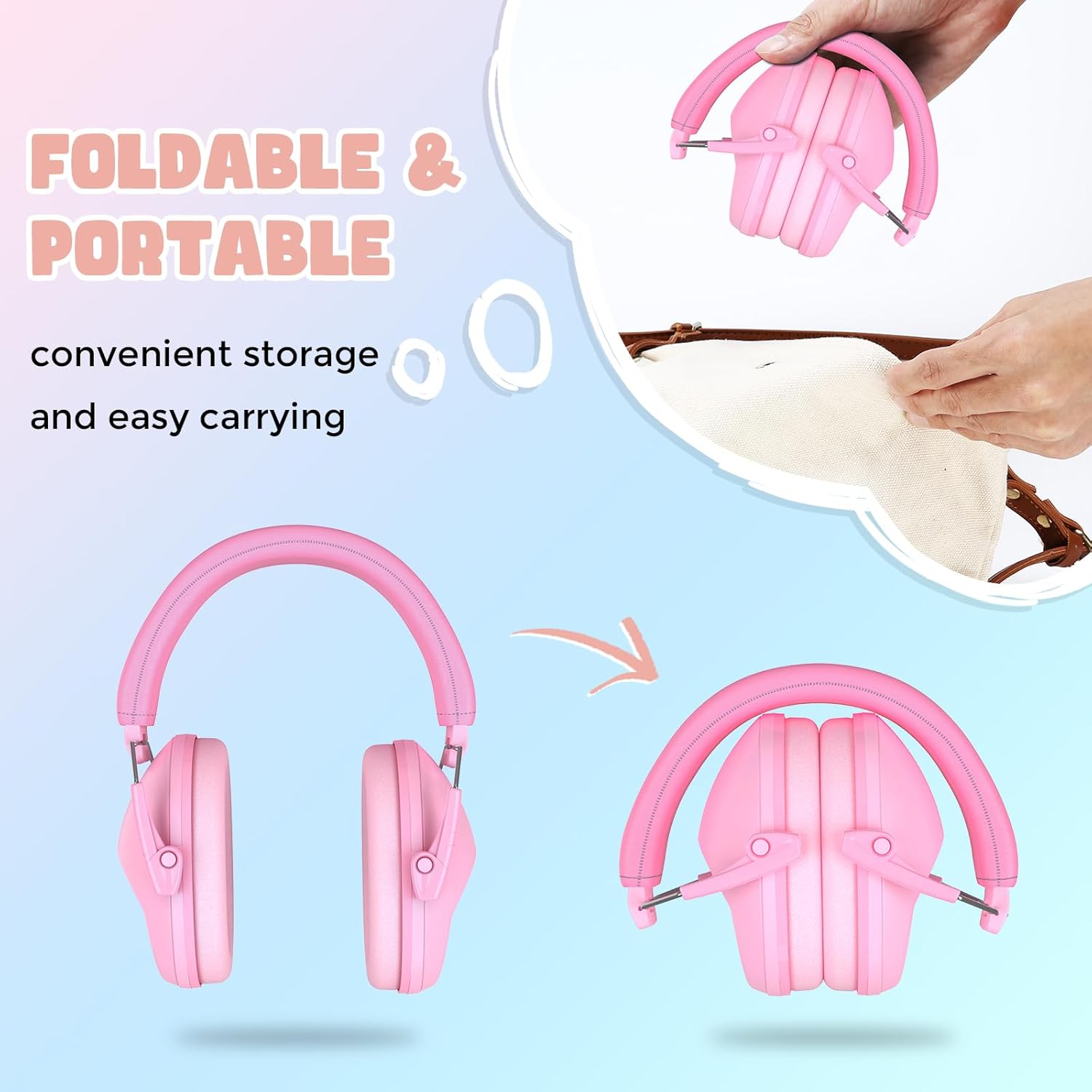 ProCase Kids Noise Cancelling Headphones Pink