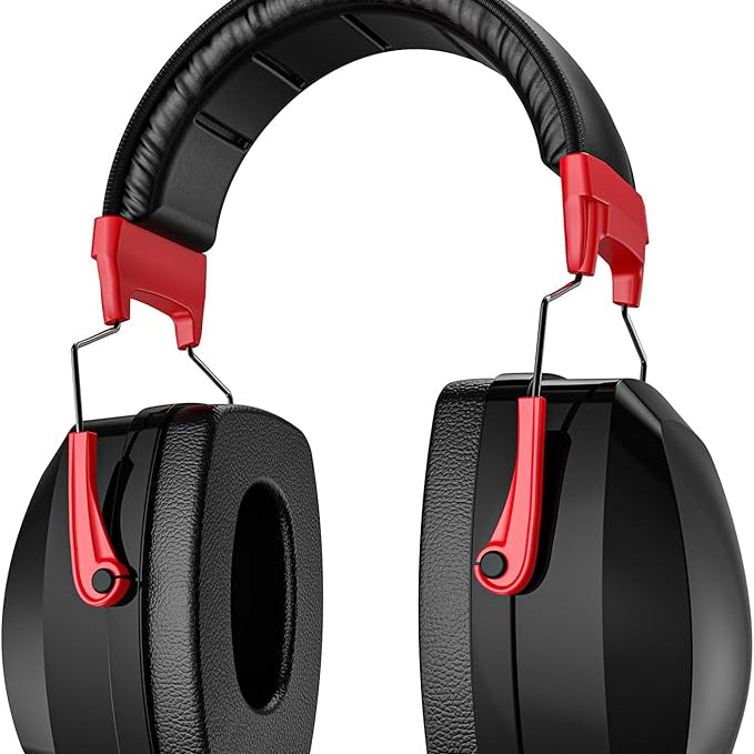 ProCase Extra Large SNR 37dB Noise Cancelling Headphones Red