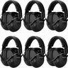 ProCase Noise Reduction Ear Muffs Black 6 Pack