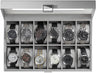 12 Slot Watch Box Organizer for Men with Glass Lid