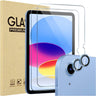 ProCase Tempered Glass Screen Protector for iPad 11th/10th Gen & Camera Lens Protector 2 Pack