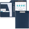 ProCase A4 Leather Clipboard Folder Portfolio Darkblue