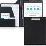 ProCase A4 Leather Clipboard Folder Portfolio Black