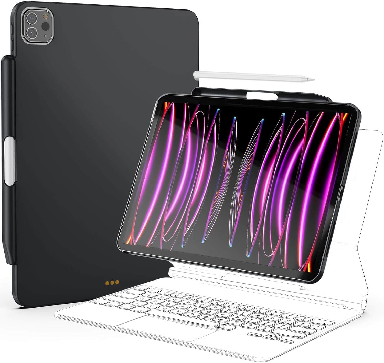 iPad Pro 12.9" 3rd Gen/ 4th Gen/ 5th Gen/ 6th Gen Magic Keyboard Compatible Case