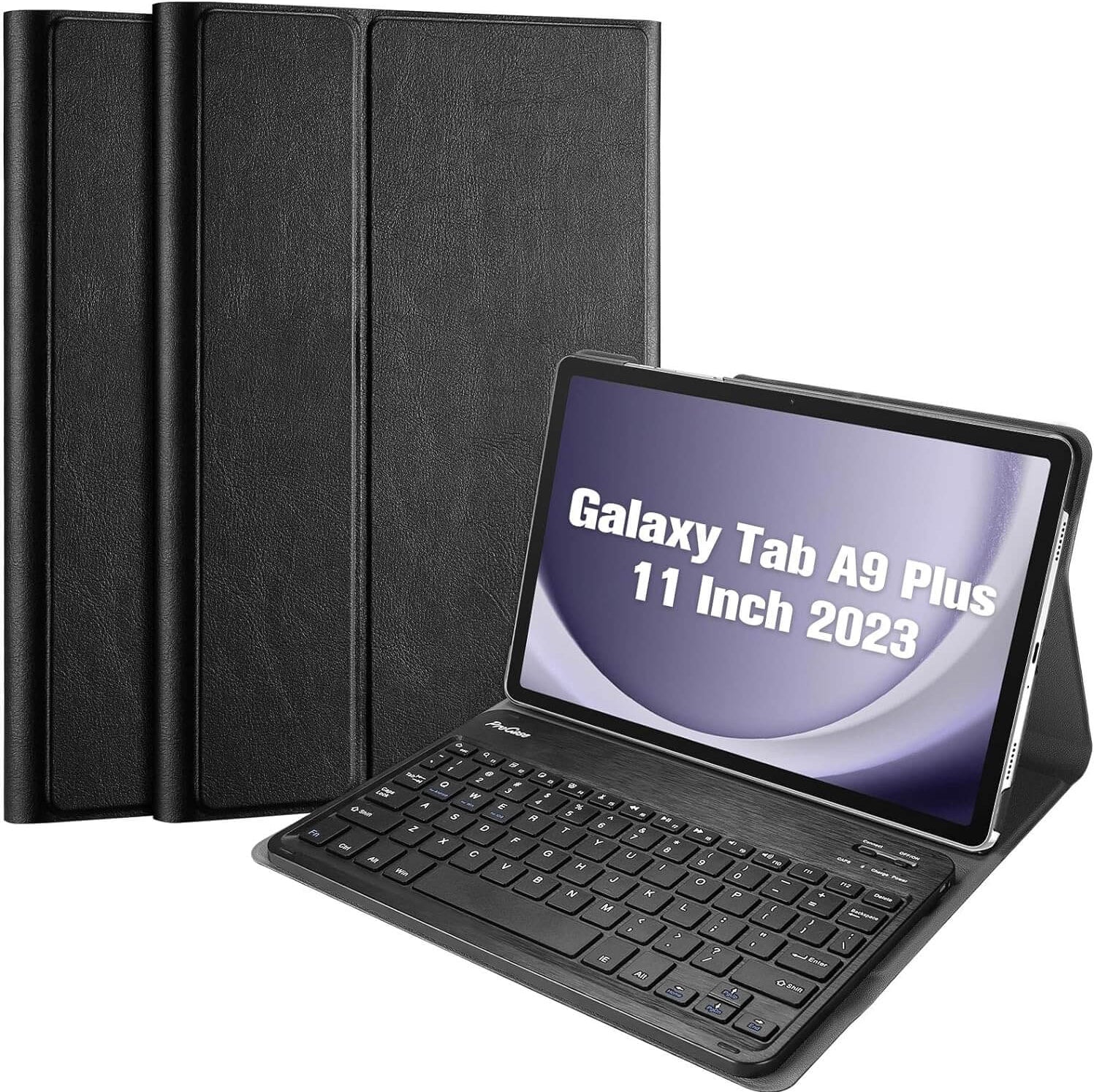 Galaxy Tab A9 Plus 11 Inch 2023 PU Leather Keyboard Case