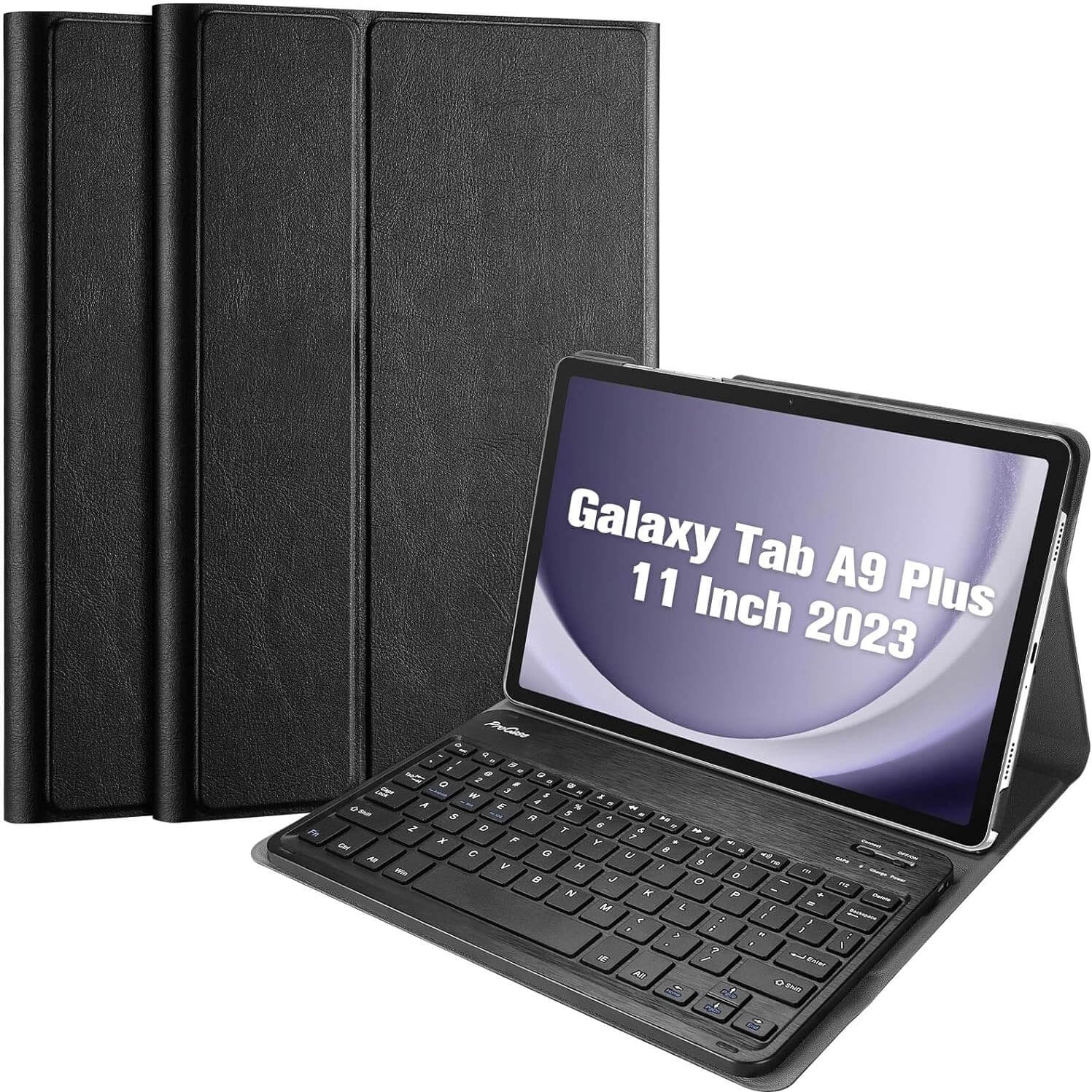 Galaxy Tab A9 Plus 11 Inch 2023 PU Leather Keyboard Case