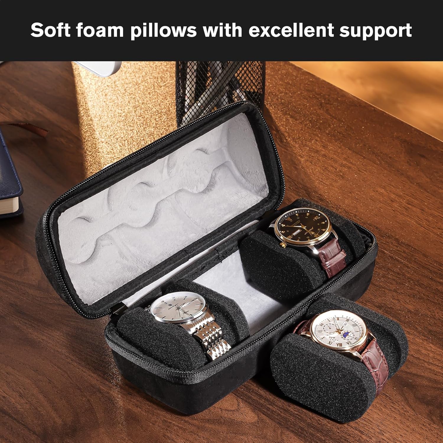 ProCase Watch Travel Case for Men Women 3 Slot