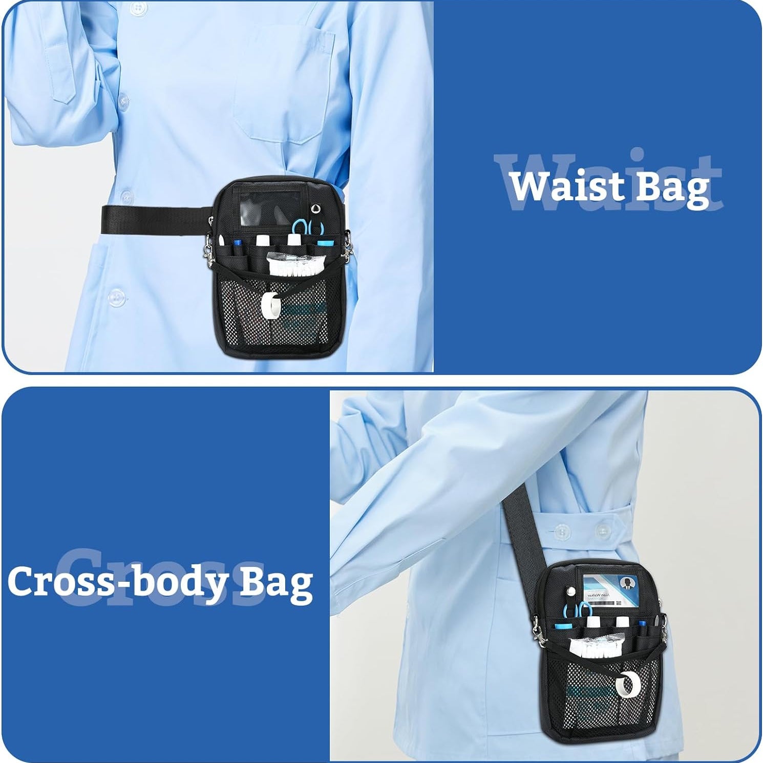 Nurse Supplies Waist Bag Pouch with Medical Tape Holder