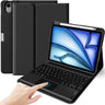iPad Air 11" M4/M3/M2 & iPad Air 10.9" 4th/5th Gen Detachable Keyboard Case with Trackpad & Pencil Holder Black