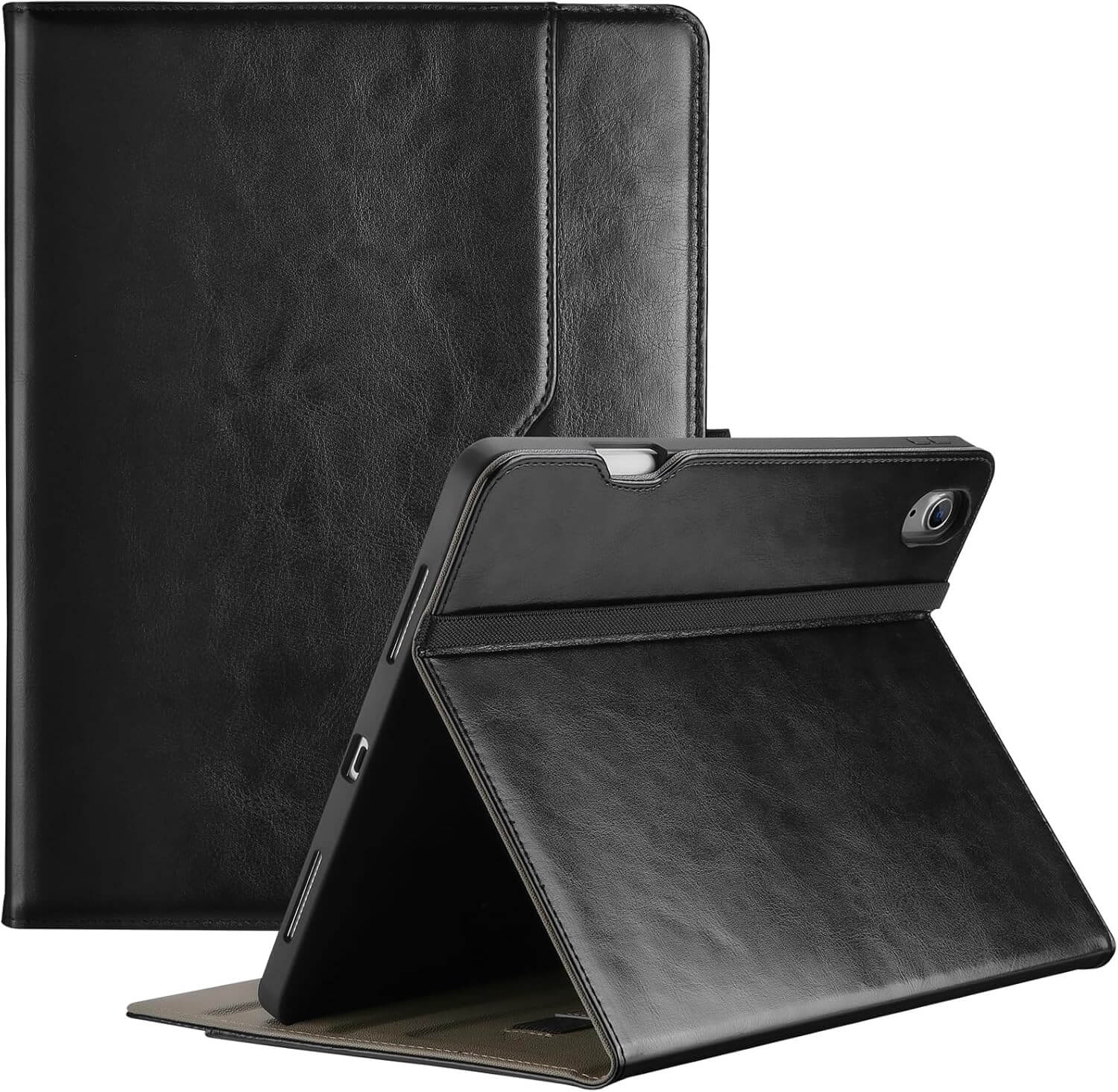 PU Leather Case for iPad Air 11 inch (M3) 2025/(M2) 2024 Black