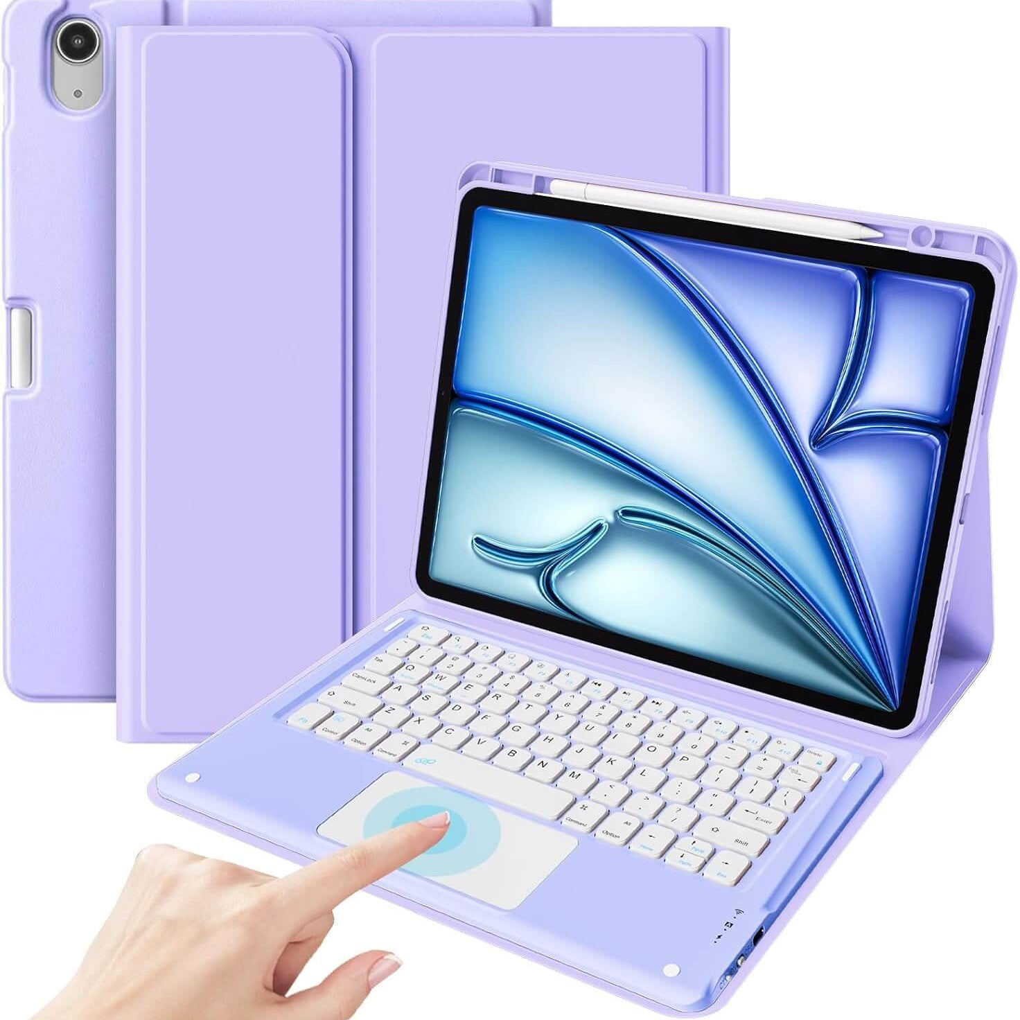 ProCase Keyboard Case with Touchpad for iPad Air 13 Inch M4/M3/M2, Purple