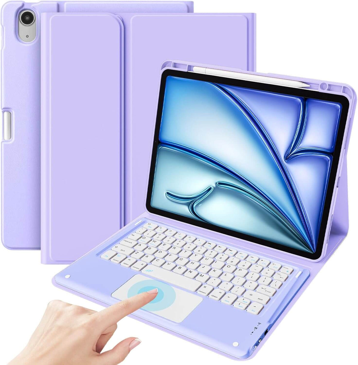 ProCase Keyboard Case with Touchpad for iPad Air 13 Inch M4/M3/M2, Purple