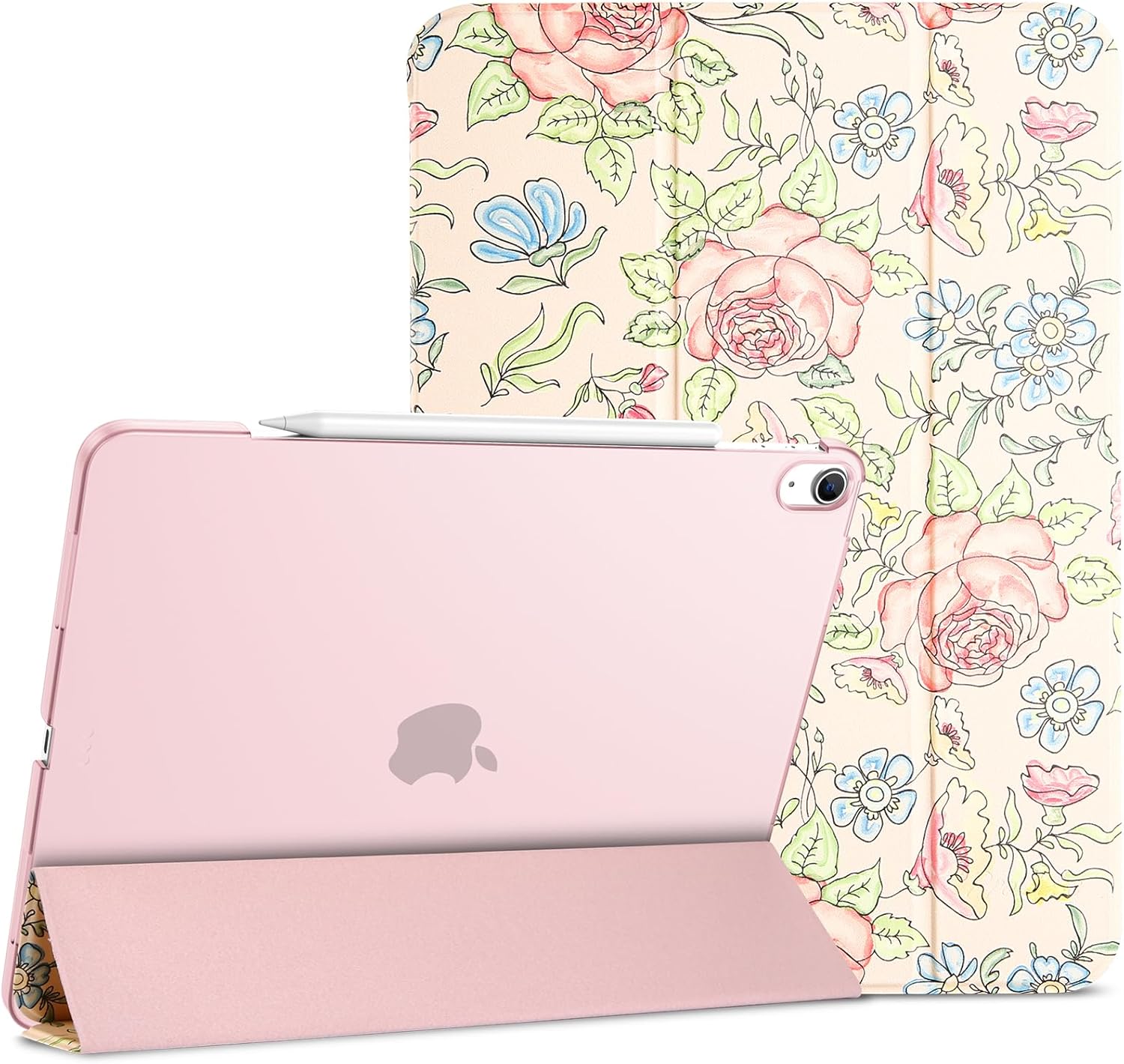 iPad Air 13 Inch Case M3 2025/M2 2024, Slim Smart Cover iPad 13 Air M3 M2 Case with Translucent Hard Shell Back, Supports Touch ID, Auto Wake/Sleep