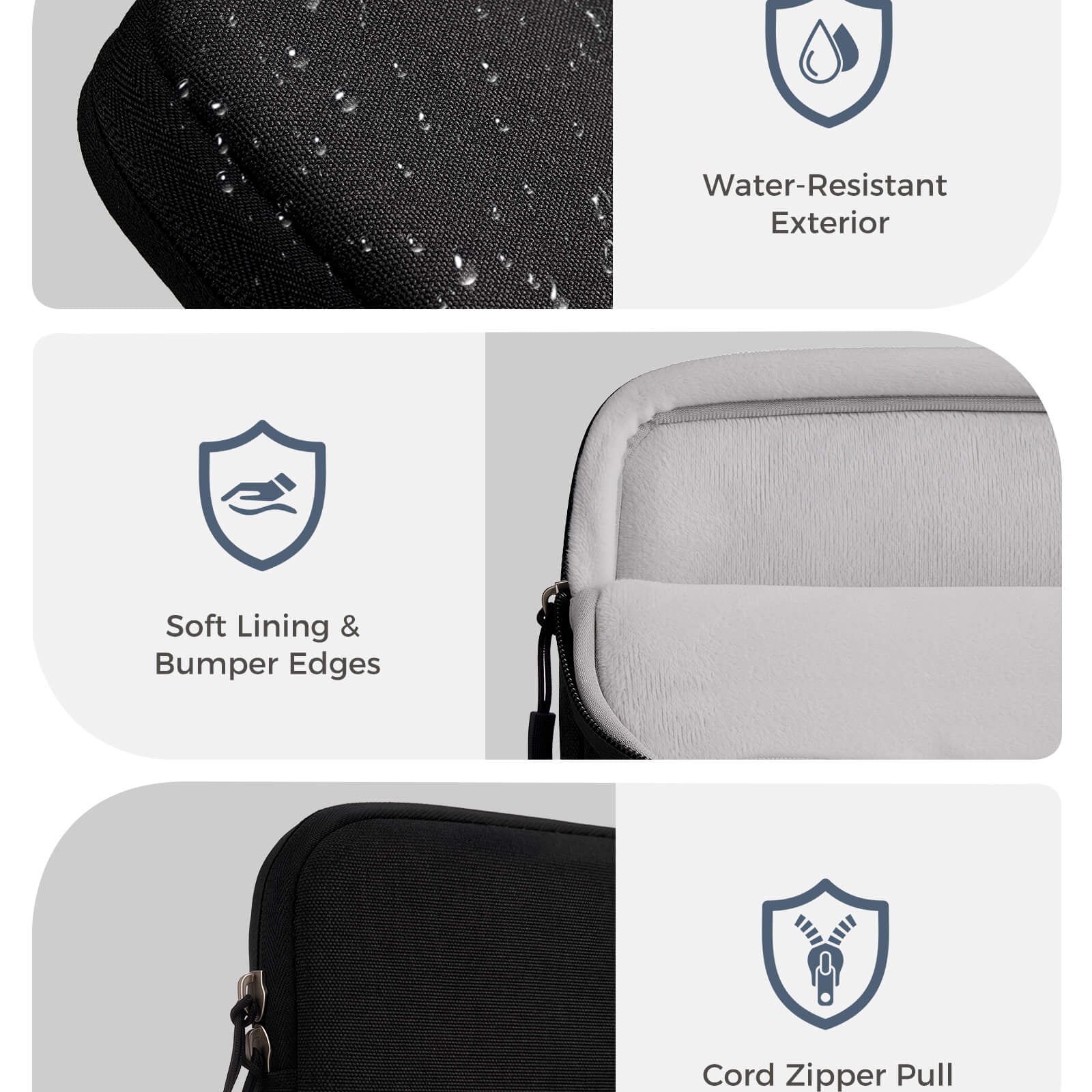 Laptop Sleeve for MacBook Neo 13 inch 2026 (Model A3404, A18 Pro), black