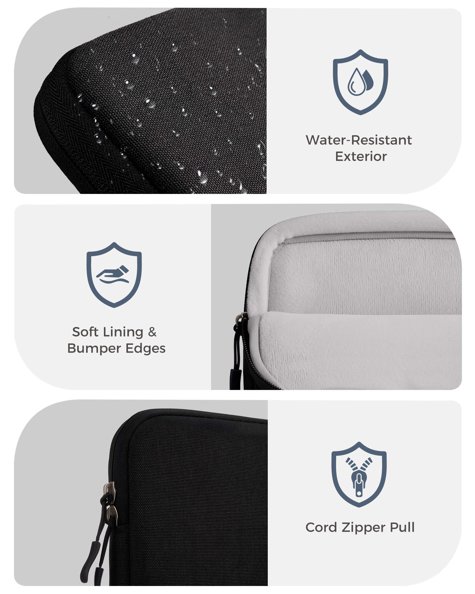 Laptop Sleeve for MacBook Neo 13 inch 2026 (Model A3404, A18 Pro), black