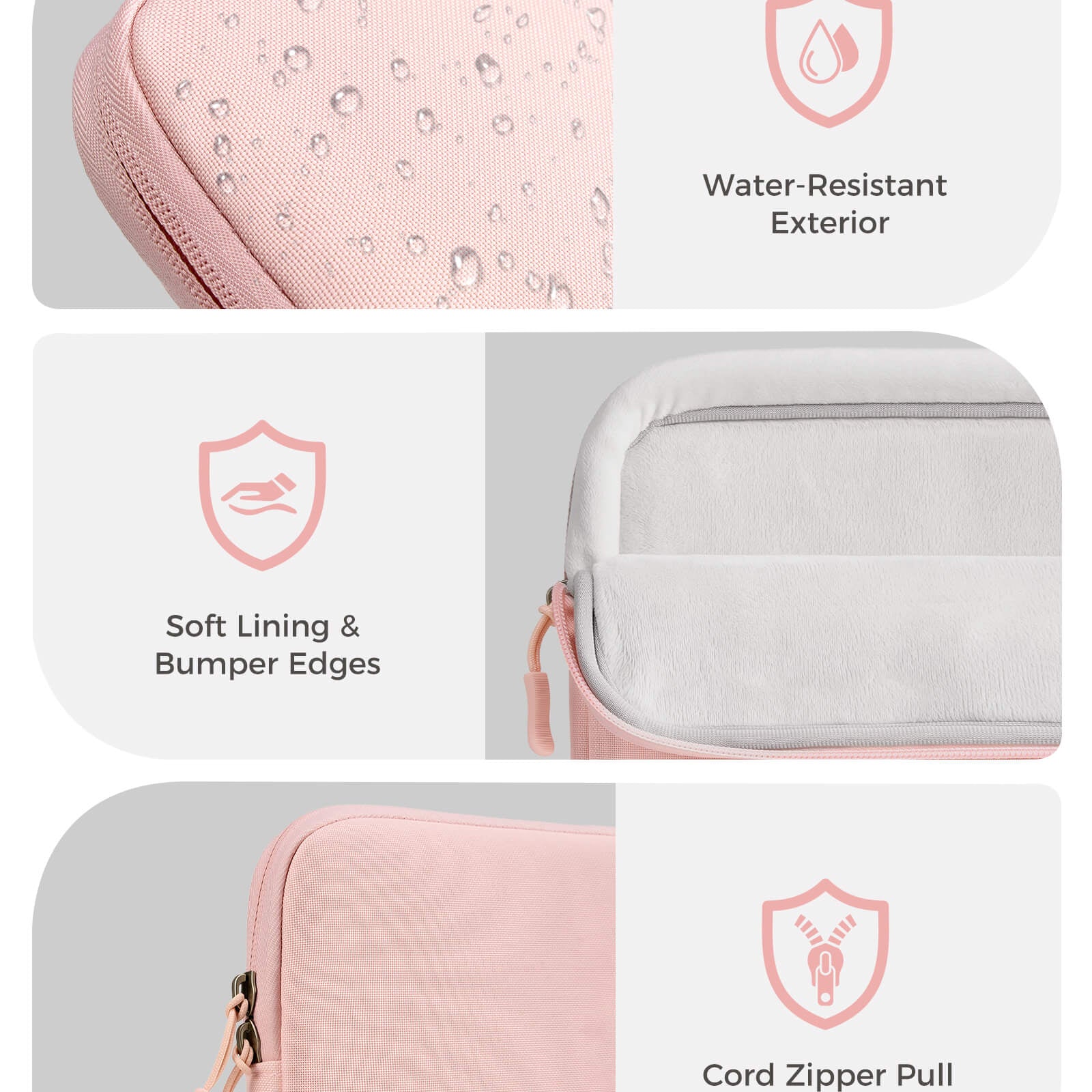 Laptop Sleeve for MacBook Neo 13 inch 2026 (Model A3404, A18 Pro), pink