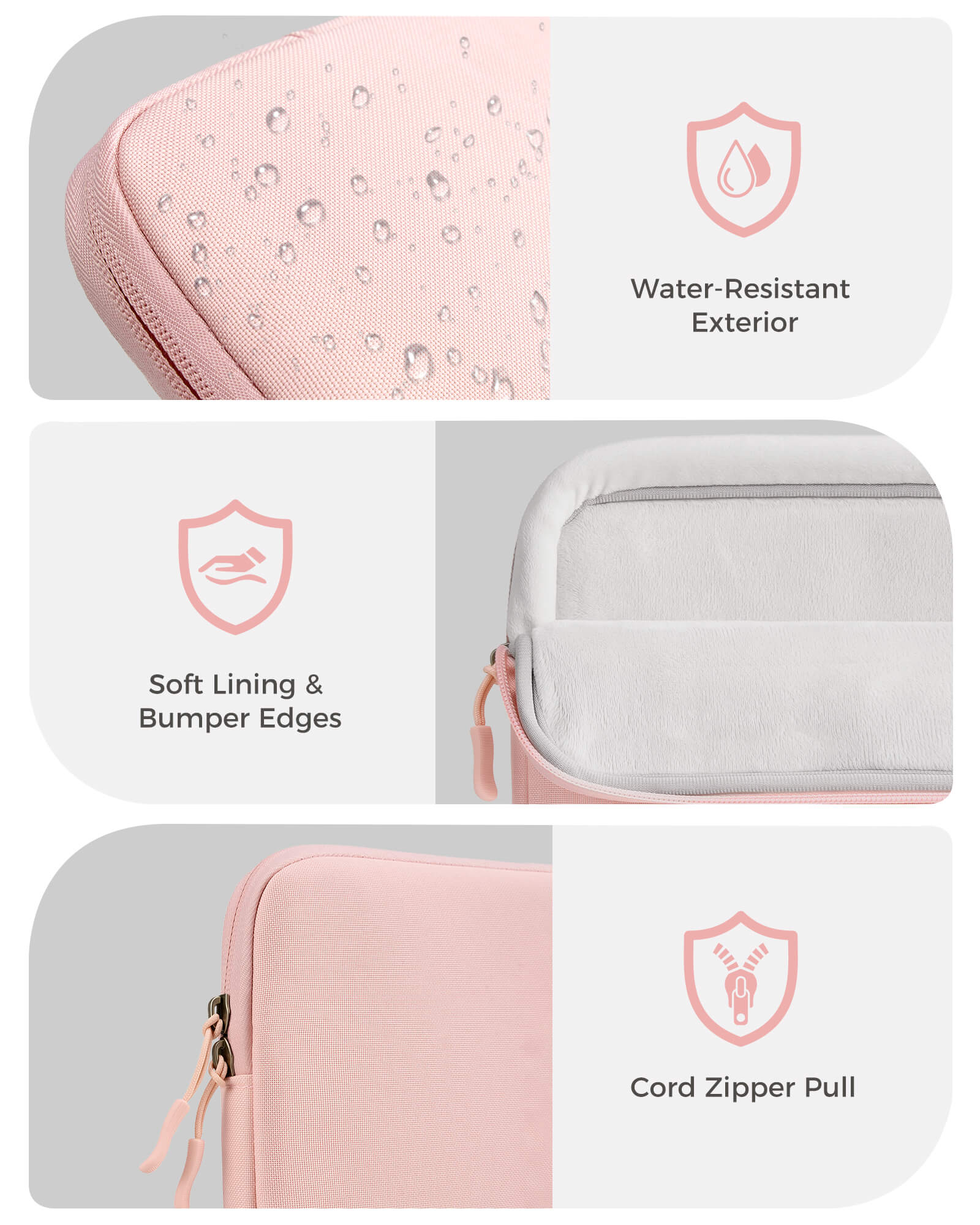 Laptop Sleeve for MacBook Neo 13 inch 2026 (Model A3404, A18 Pro), pink