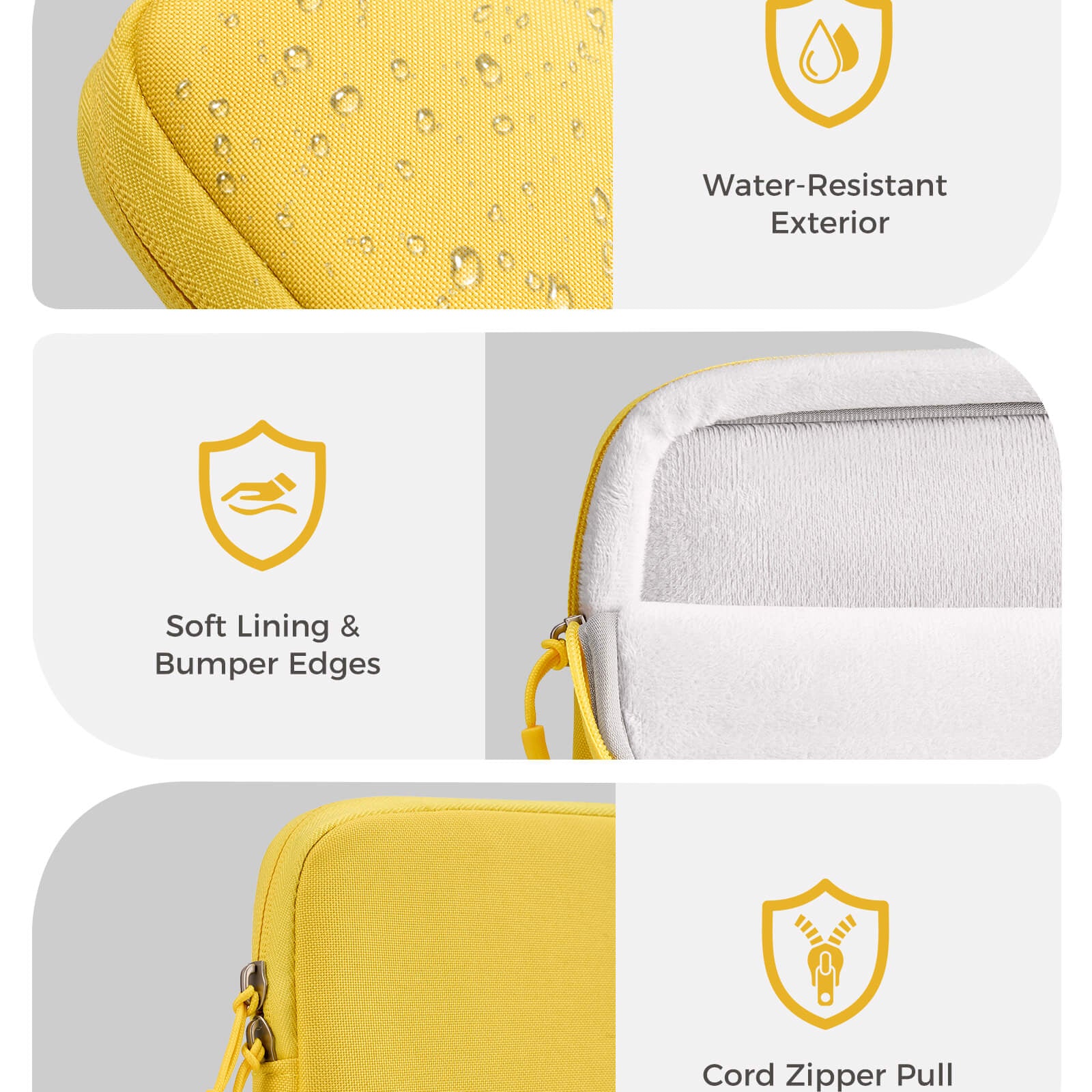 Laptop Sleeve for MacBook Neo 13 inch 2026 (Model A3404, A18 Pro), yellow
