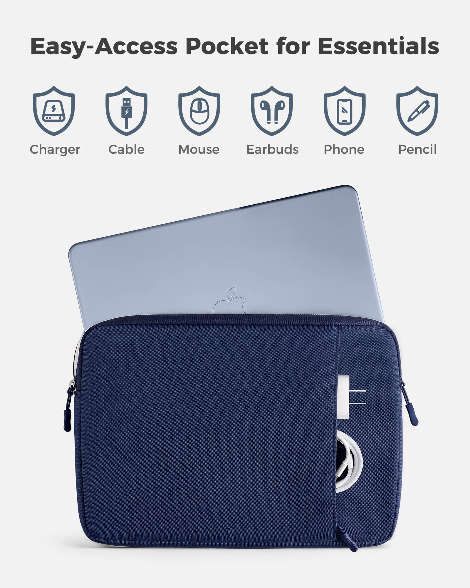 Laptop Sleeve for MacBook Neo 13 inch 2026 (Model A3404, A18 Pro), navy