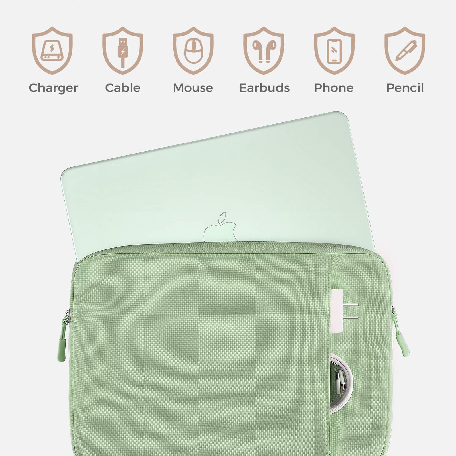 Laptop Sleeve for MacBook Neo 13 inch 2026 (Model A3404, A18 Pro), green